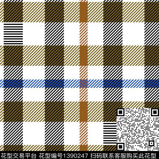 简约格子商务传统印花华亿平台下载（图片编号: 1390247） - 瓦栏（Walan）