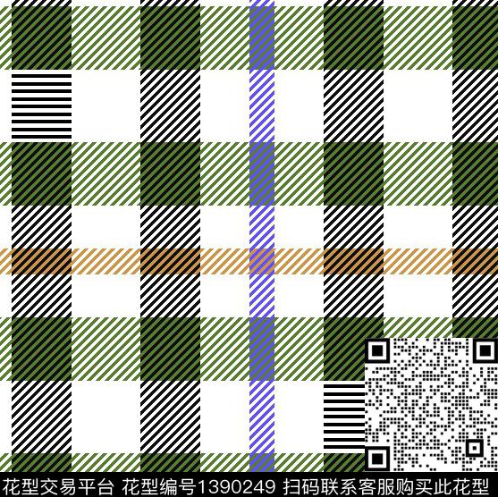 简约格子商务传统印花华亿平台下载（图片编号: 1390249） - 瓦栏（Walan）