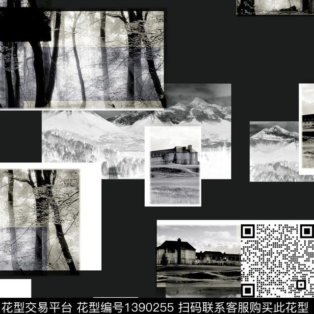 几何肌理男装传统印花华亿平台下载（图片编号: 1390255） - 瓦栏（Walan）