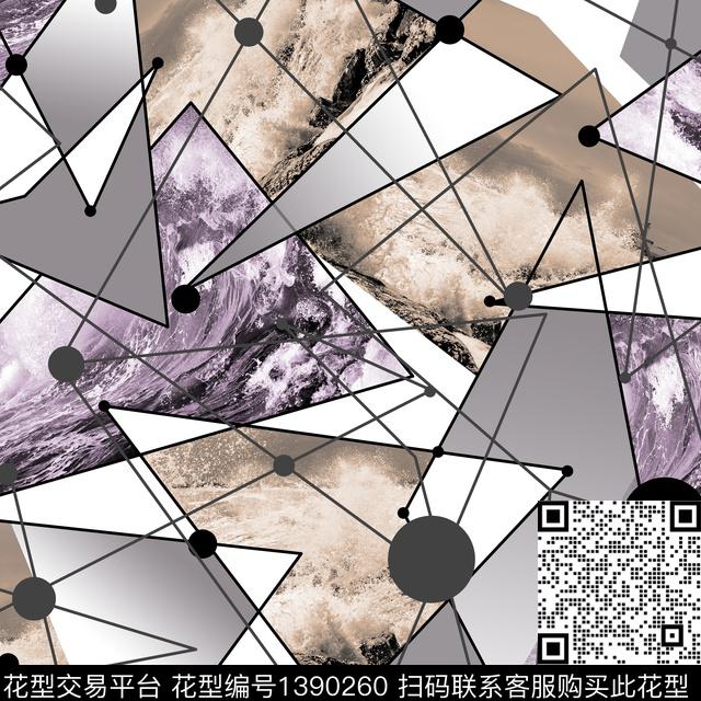 几何肌理男装传统印花华亿平台下载（图片编号: 1390260） - 瓦栏（Walan）