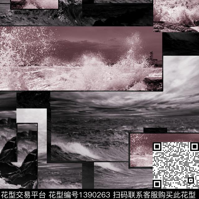 几何肌理男装传统印花华亿平台下载（图片编号: 1390263） - 瓦栏（Walan）