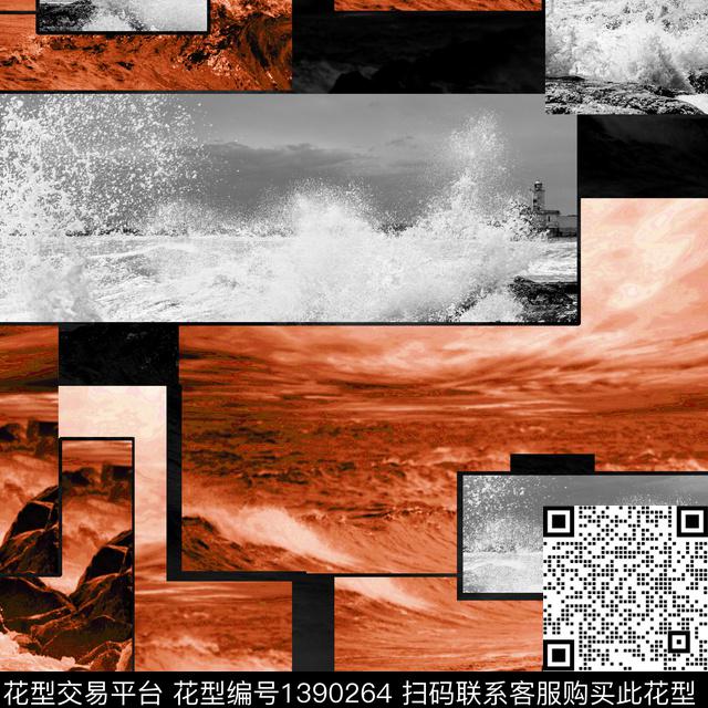 几何肌理男装传统印花华亿平台下载（图片编号: 1390264） - 瓦栏（Walan）