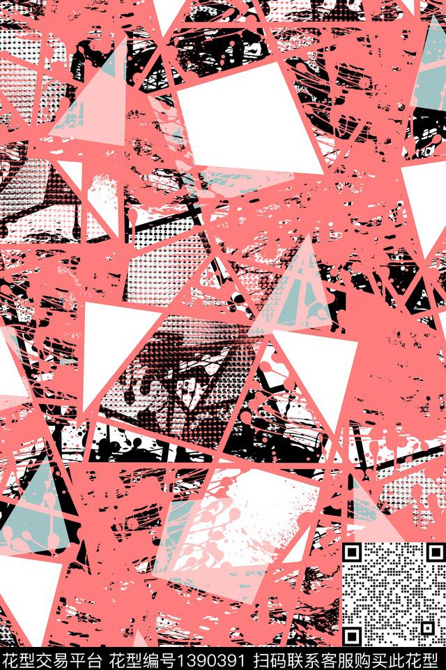 抽象男装户外家居服传统印花华亿平台下载（图片编号: 1390391） - 瓦栏（Walan）