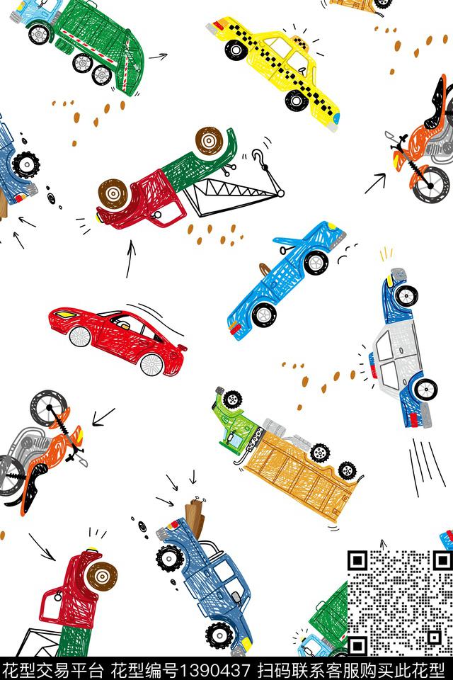 汽车童装卡通传统印花华亿平台下载（图片编号: 1390437） - 瓦栏（Walan）