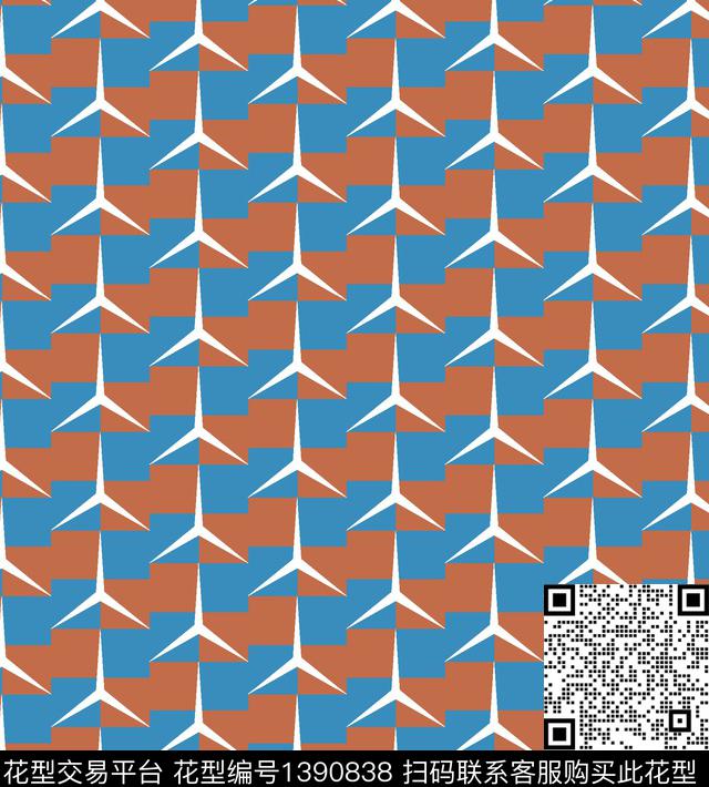 几何男装大牌风传统印花华亿平台下载（图片编号: 1390838） - 瓦栏（Walan）