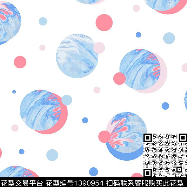 大牌风潮牌波点数码印花华亿平台下载（图片编号: 1390954） - 瓦栏（Walan）