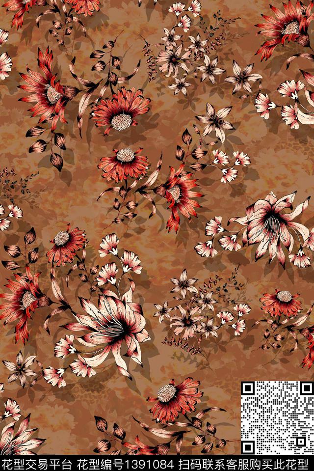 女装民族风香云纱数码印花华亿平台下载（图片编号: 1391084） - 瓦栏（Walan）