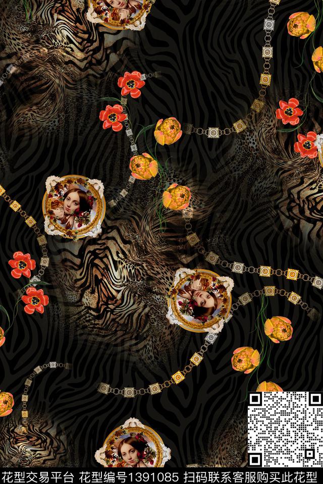 女装民族风香云纱数码印花华亿平台下载（图片编号: 1391085） - 瓦栏（Walan）