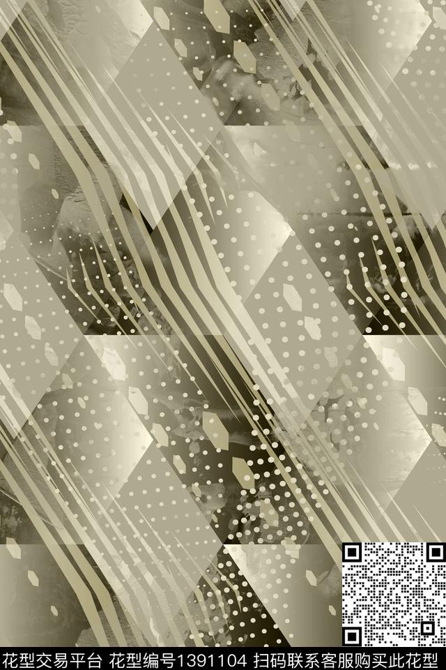 几何男装满版花大牌风传统印花华亿平台下载（图片编号: 1391104） - 瓦栏（Walan）