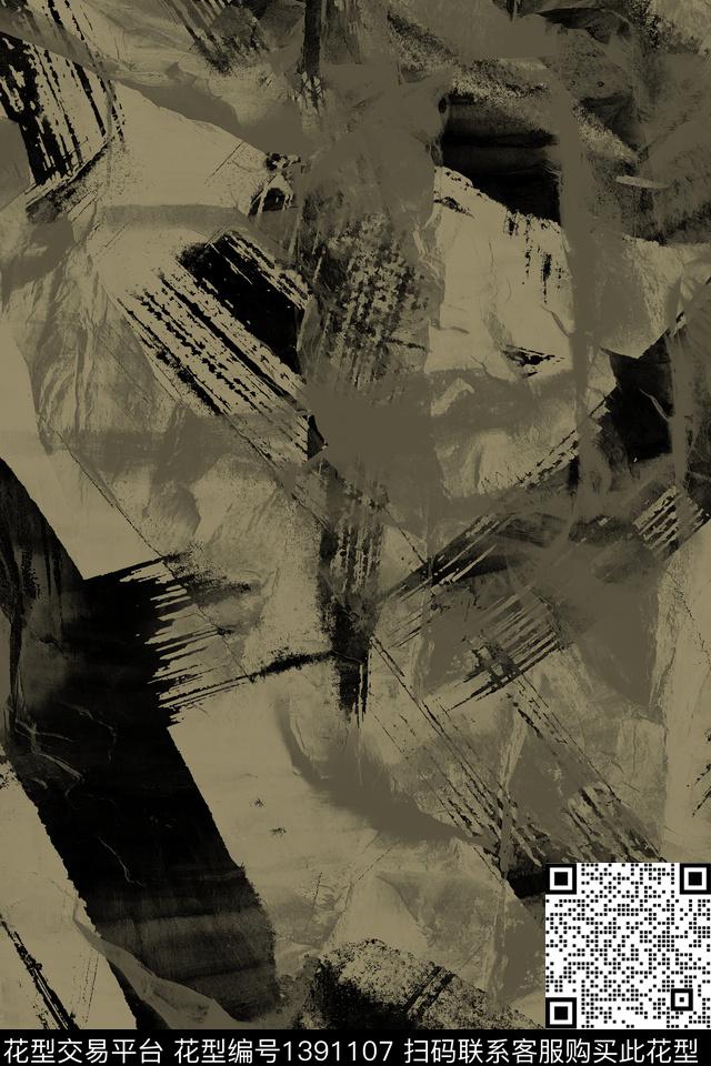 几何男装满版花大牌风传统印花华亿平台下载（图片编号: 1391107） - 瓦栏（Walan）