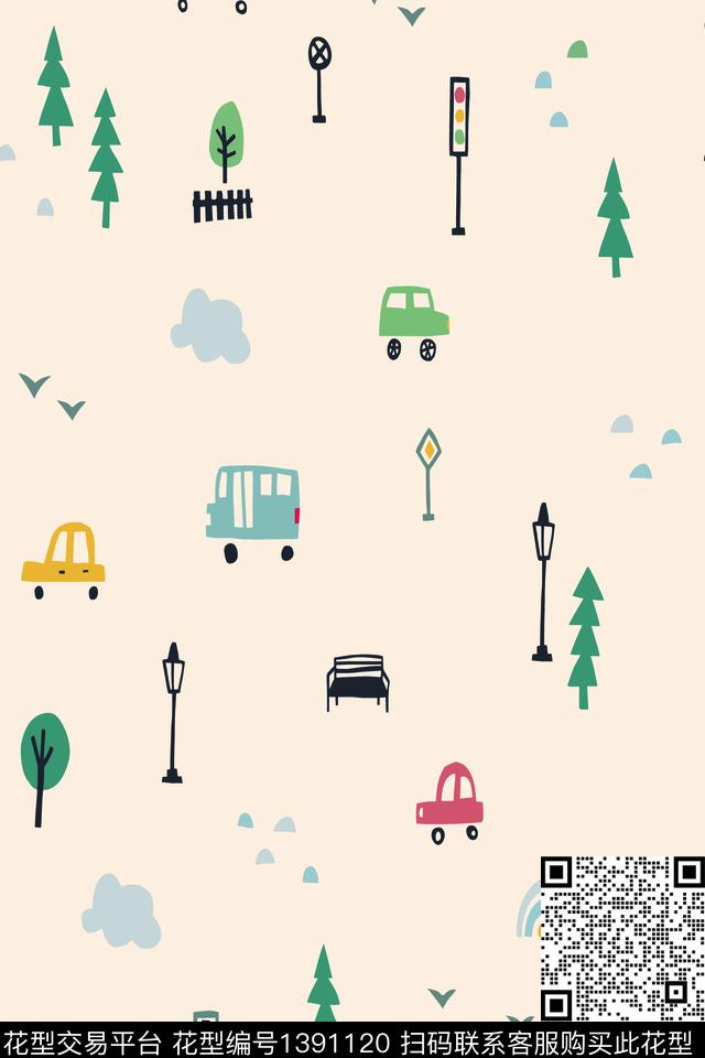 童装可爱清爽底花卉传统印花华亿平台下载（图片编号: 1391120） - 瓦栏（Walan）