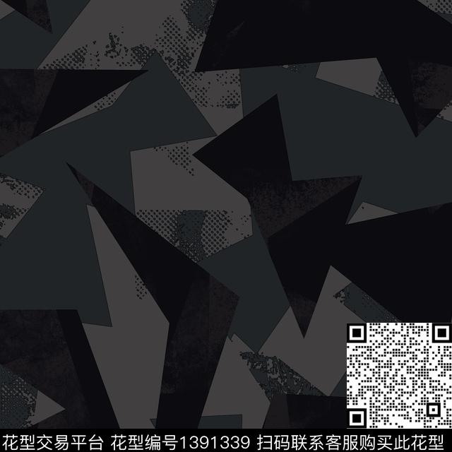 几何肌理男装传统印花华亿平台下载（图片编号: 1391339） - 瓦栏（Walan）