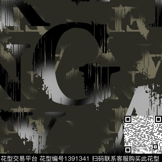 几何字母男装传统印花华亿平台下载（图片编号: 1391341） - 瓦栏（Walan）