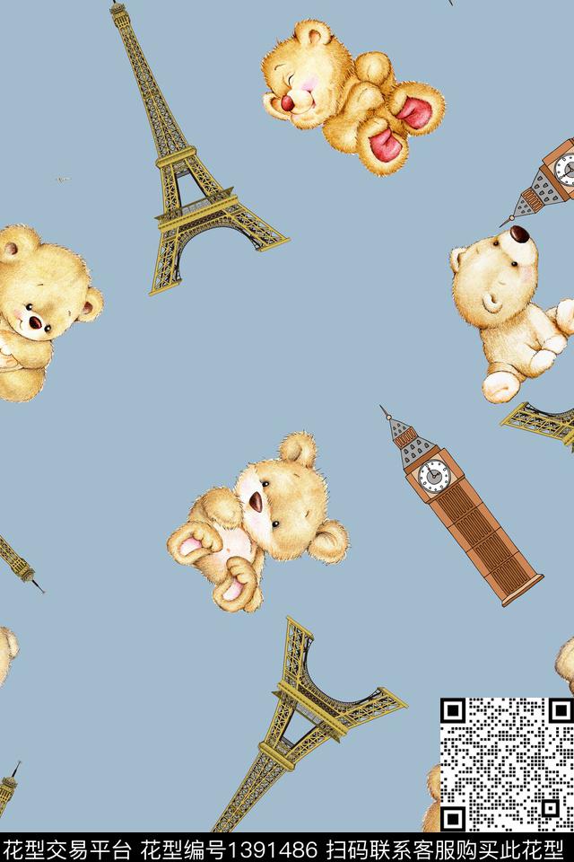 家居服年轻女性卡通数码印花华亿平台下载（图片编号: 1391486） - 瓦栏（Walan）