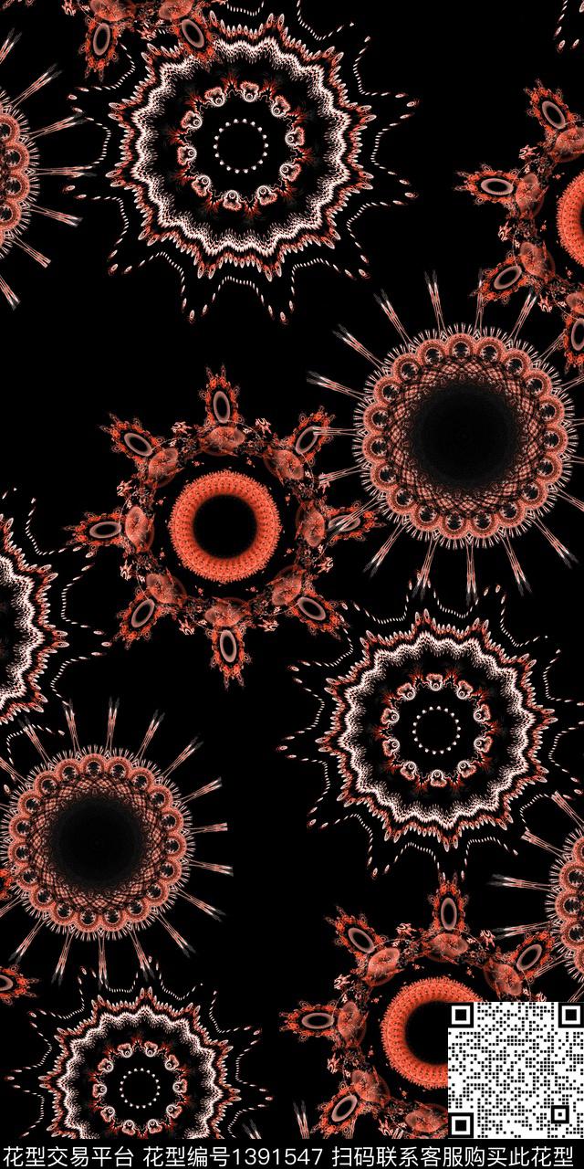 几何民族风雕印华亿平台数码印花华亿平台下载（图片编号: 1391547） - 瓦栏（Walan）