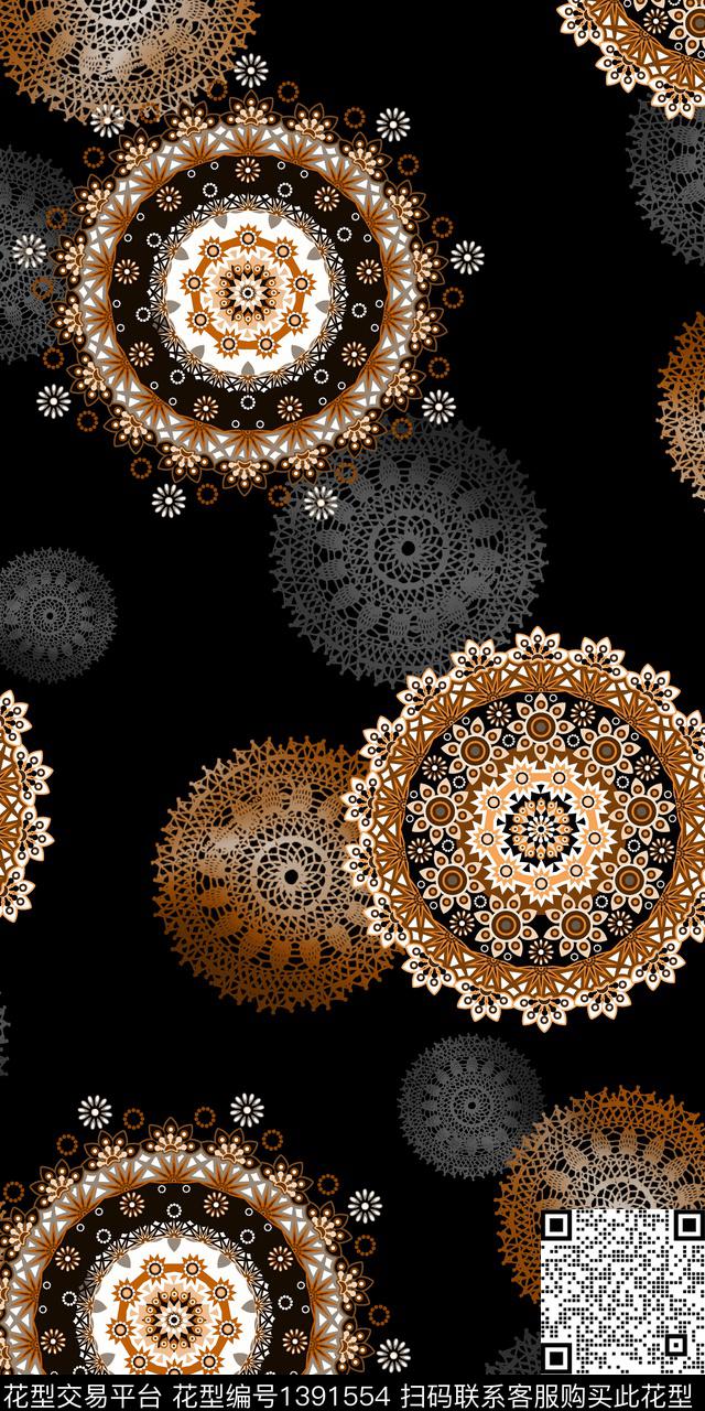 几何民族风雕印华亿平台数码印花华亿平台下载（图片编号: 1391554） - 瓦栏（Walan）