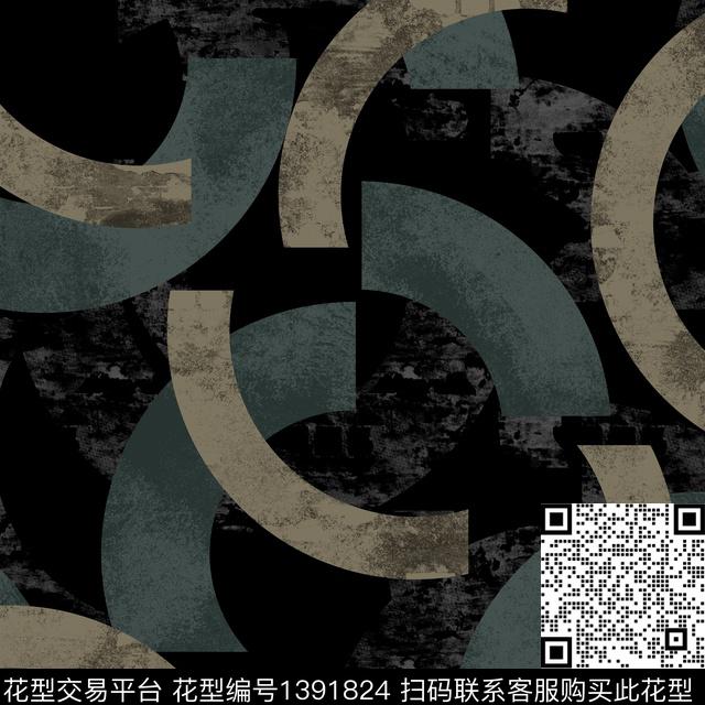 几何男装满版花纸印花传统印花华亿平台下载（图片编号: 1391824） - 瓦栏（Walan）