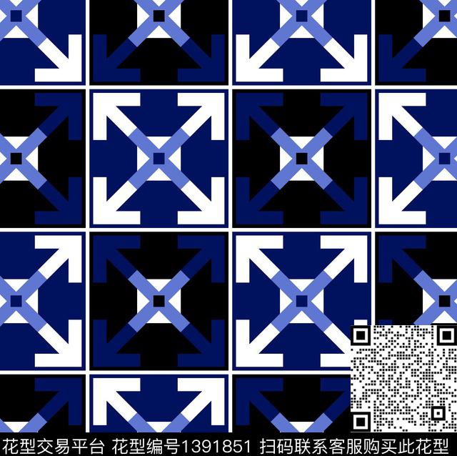 几何男装大牌风传统印花华亿平台下载（图片编号: 1391851） - 瓦栏（Walan）