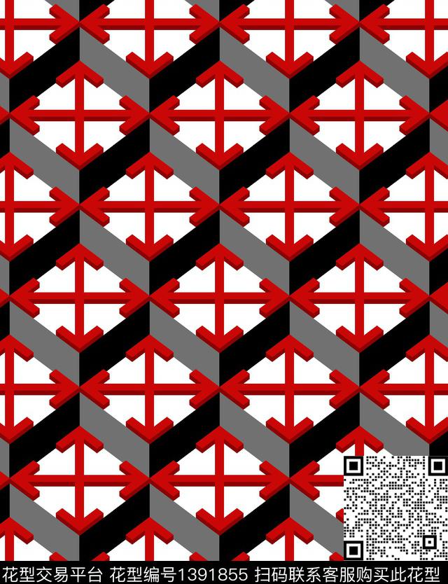 几何男装大牌风传统印花华亿平台下载（图片编号: 1391855） - 瓦栏（Walan）