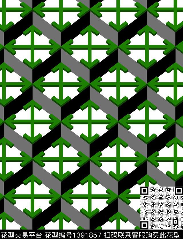 几何男装大牌风传统印花华亿平台下载（图片编号: 1391857） - 瓦栏（Walan）