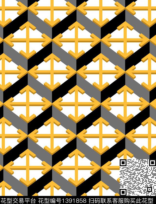 几何男装大牌风传统印花华亿平台下载（图片编号: 1391858） - 瓦栏（Walan）