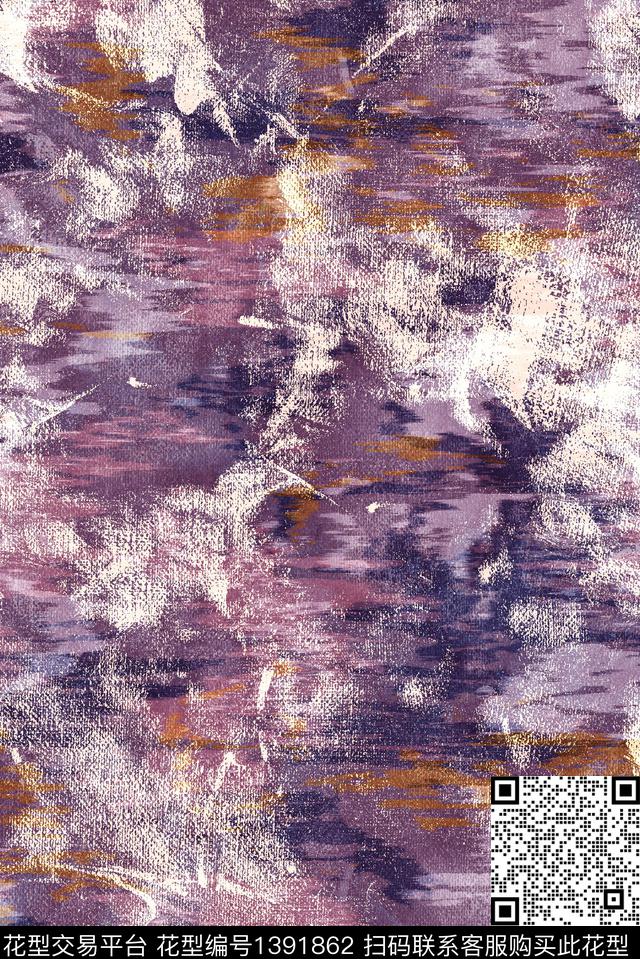 肌理大牌风抽象数码印花华亿平台下载（图片编号: 1391862） - 瓦栏（Walan）