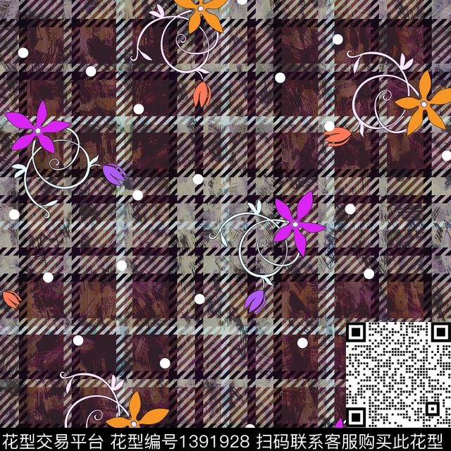 绿植树叶数码华亿平台花卉数码印花华亿平台下载（图片编号: 1391928） - 瓦栏（Walan）