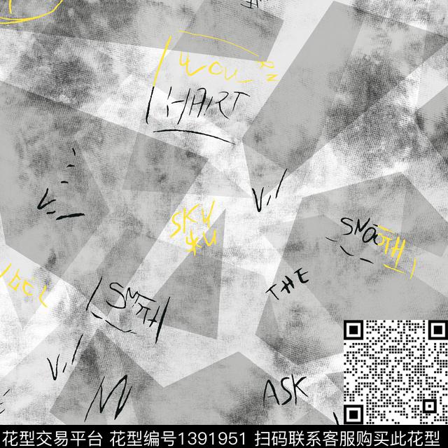 时尚几何字母传统印花华亿平台下载（图片编号: 1391951） - 瓦栏（Walan）