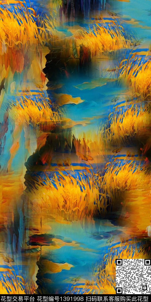 抽象印花数码印花华亿平台下载（图片编号: 1391998） - 瓦栏（Walan）