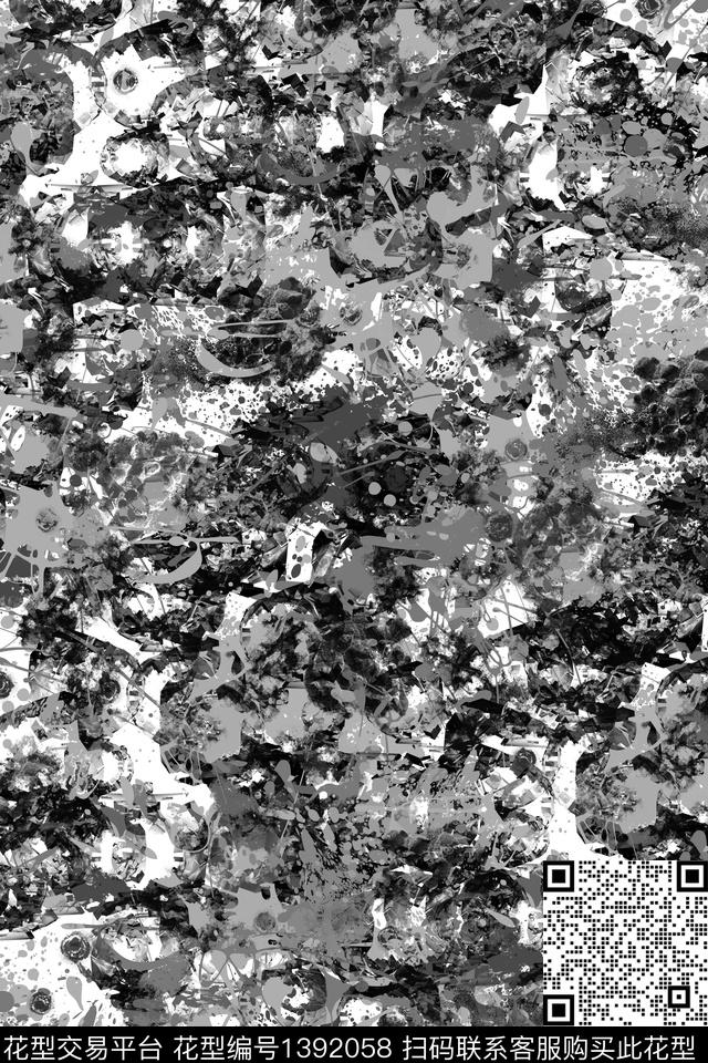 抽象男装户外家居服传统印花华亿平台下载（图片编号: 1392058） - 瓦栏（Walan）