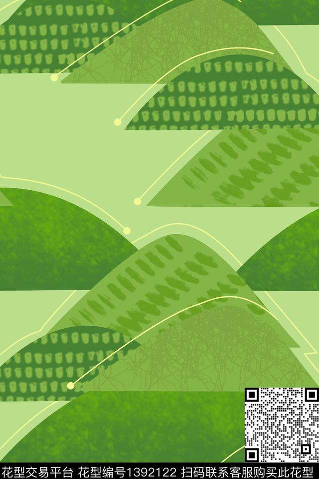 简约绿色肌理数码印花华亿平台下载（图片编号: 1392122） - 瓦栏（Walan）