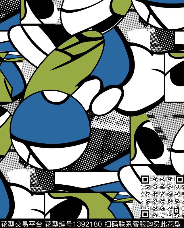 迷彩版画审数码印花华亿平台下载（图片编号: 1392180） - 瓦栏（Walan）