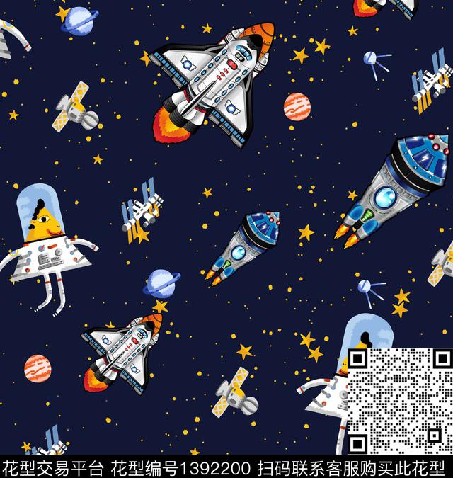 火箭审童装数码印花华亿平台下载（图片编号: 1392200） - 瓦栏（Walan）