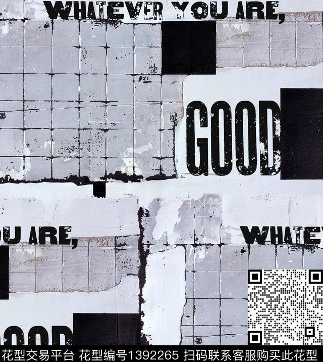 字母街头letter数码印花华亿平台下载（图片编号: 1392265） - 瓦栏（Walan）