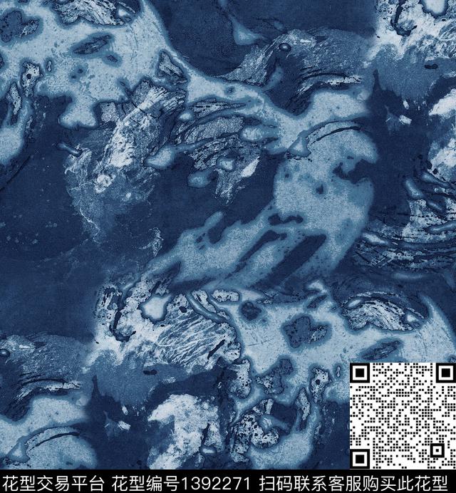 海浪手绘抽象abstract数码印花华亿平台下载（图片编号: 1392271） - 瓦栏（Walan）
