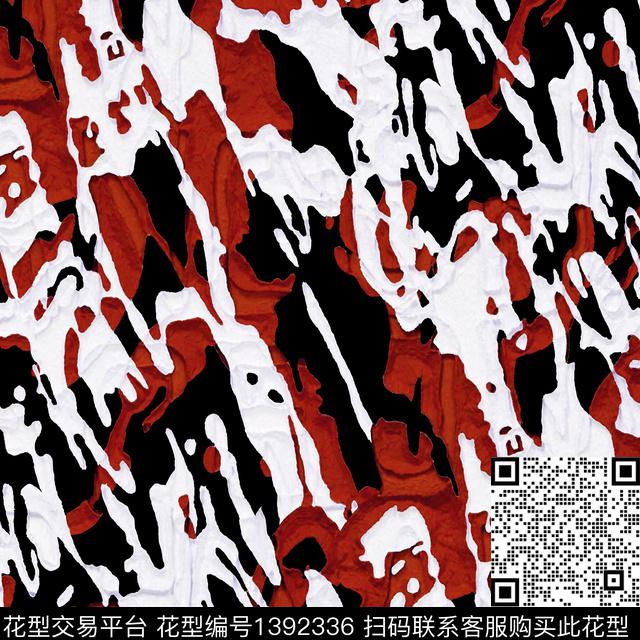 手绘迷彩流体画几何数码印花华亿平台下载（图片编号: 1392336） - 瓦栏（Walan）