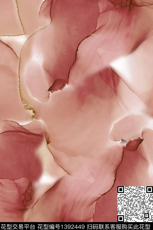 香云纱洋阳---抽象朦胧肌理数码印花华亿平台下载（图片编号: 1392449） - 瓦栏（Walan）