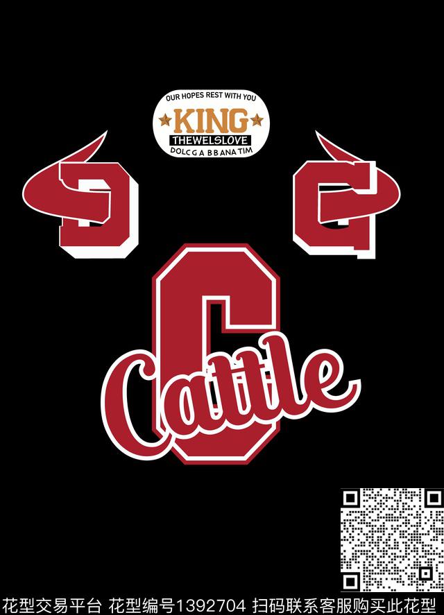 字母定位花男装传统印花华亿平台下载（图片编号: 1392704） - 瓦栏（Walan）