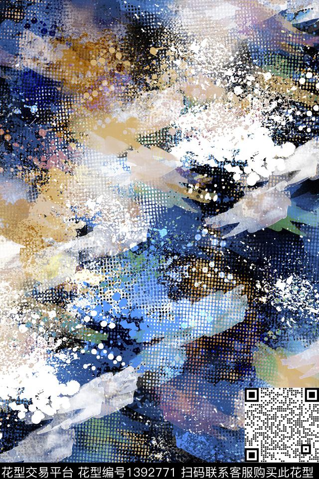 抽象男装家居服户外传统印花华亿平台下载（图片编号: 1392771） - 瓦栏（Walan）