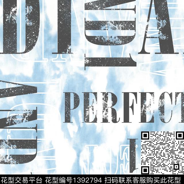 时尚字母男装传统印花华亿平台下载（图片编号: 1392794） - 瓦栏（Walan）