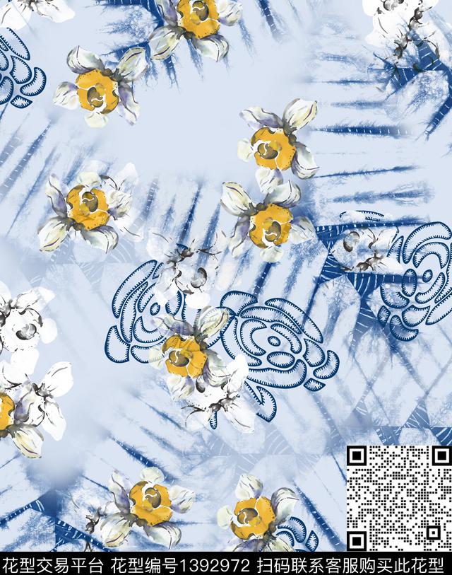 连衣裙肌理女装传统印花华亿平台下载（图片编号: 1392972） - 瓦栏（Walan）