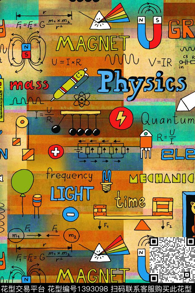 大牌风家居服抽象数码印花华亿平台下载（图片编号: 1393098） - 瓦栏（Walan）