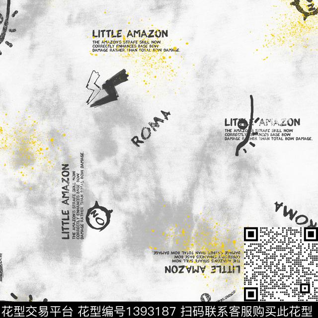 时尚字母男装传统印花华亿平台下载（图片编号: 1393187） - 瓦栏（Walan）