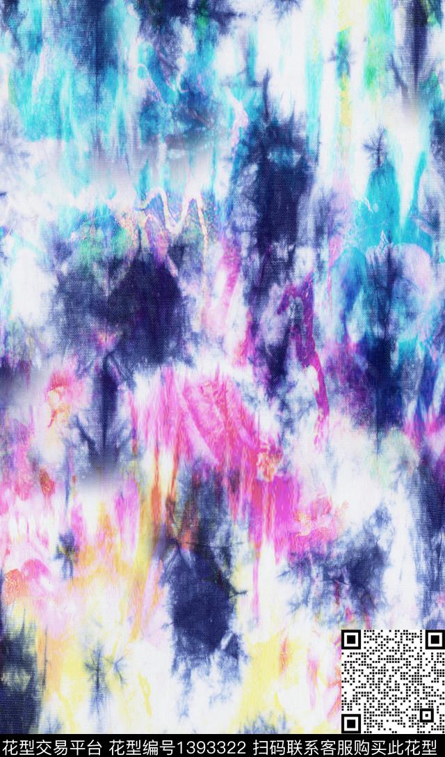 数码华亿平台扎染华亿平台女装数码印花华亿平台下载（图片编号: 1393322） - 瓦栏（Walan）