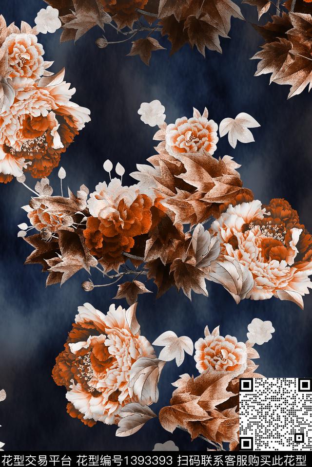 香云纱中老年复古数码印花华亿平台下载（图片编号: 1393393） - 瓦栏（Walan）