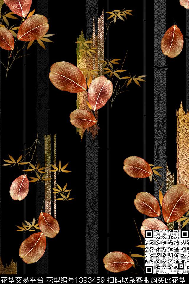 抽象吉祥图案印花数码印花华亿平台下载（图片编号: 1393459） - 瓦栏（Walan）