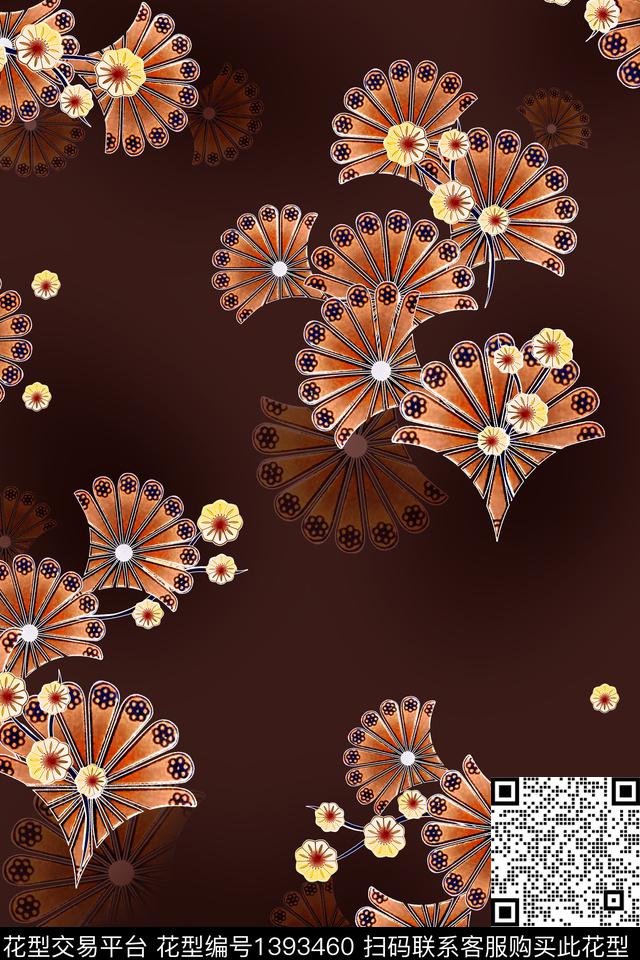 抽象吉祥图案印花数码印花华亿平台下载（图片编号: 1393460） - 瓦栏（Walan）