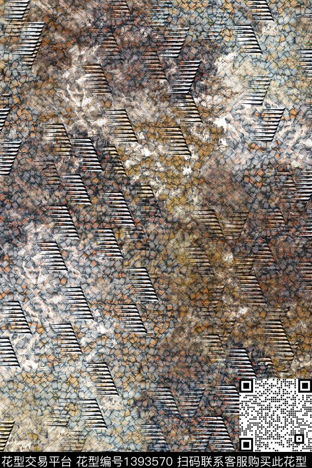 抽象男装家居服户外数码印花华亿平台下载（图片编号: 1393570） - 瓦栏（Walan）