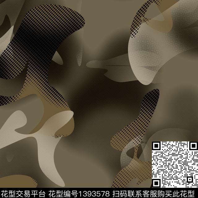 几何男装满版花大牌风传统印花华亿平台下载（图片编号: 1393578） - 瓦栏（Walan）