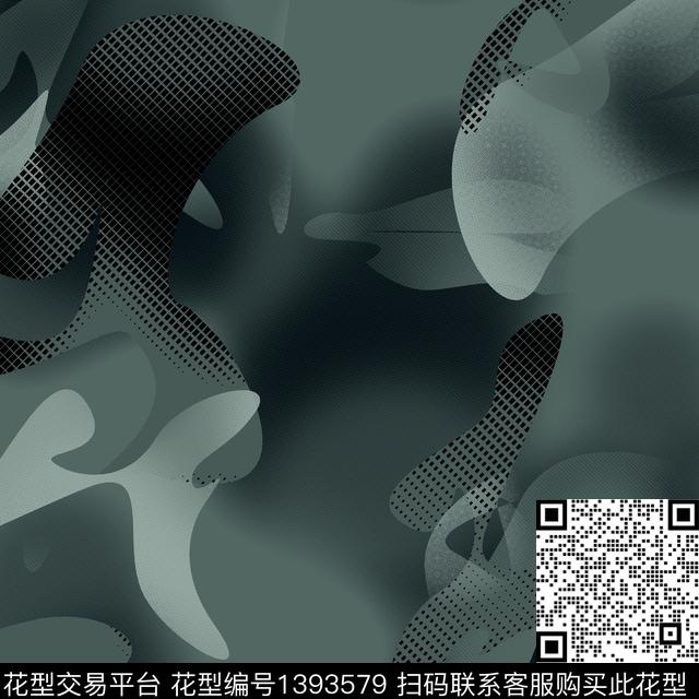 几何男装满版花大牌风传统印花华亿平台下载（图片编号: 1393579） - 瓦栏（Walan）